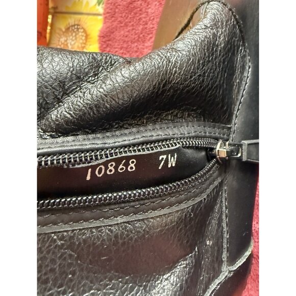 Black Fur Lined Ankle Boots Made In Canada Size 7 - Picture 10 of 16